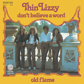 Thin Lizzy - Don't Believe A Word Cover Artwork