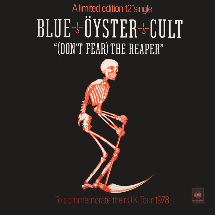 Blue Oyster Cult (Don't Fear) The Reaper Rustic Script Song Lyric Print -  Song Lyric Designs